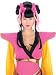 Couture Geisha Wig Pink Black Bjork Japanese Asian