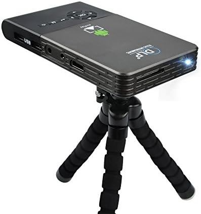 New Arrivals Smart Mini Projector Portable Wifi Projector DLNA Android OS 2G DDR 16G ROM Built in 5000mAh Battery Smart TV Box