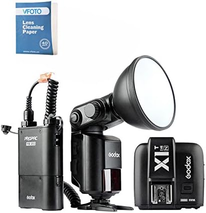 VFOTO Godox AD360II-N TTL Powerful External Portable Flash Light Speedlite,X1N Wireless Transmitter with PB960 4500mAh Lithium Battery Kit for Nikon DSLR Cameras