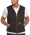 Carhartt Men's Sherpa Lined Sandstone Rugged Vest