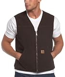 Carhartt Men's Sherpa Lined Sandstone Rugged Vest