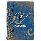 Washington Wizards 60 x 80 Royal Plush Raschel Throw Blanket