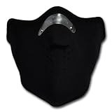 Zoom Produkt-Bild: WINDMASK Neopren Biker Motorrad Maske Sturmmaske Skimaske - Schwarz, Gr&ouml;&szlig;e:M - Medium
