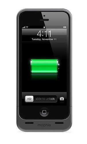 Mophie Juice Pack Helium Battery Pack Case for iPhone 5 - Retail Packaging - Dark Metallic