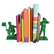 Green Toy Soldier Bookends