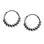 Bali Hoop Earrings Sterling Silver