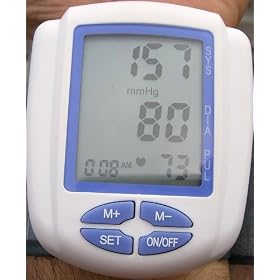 SFO Fully Automatic Wrist Blood Pressure Monitor, Pulse Rate with Memory, Store Readings, Auto Inflate, VERY EASY to USE, FREE SHIPPING