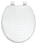 Vinyl Basketweave Decorative Embossed Soft Toilet Seat