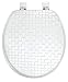 Vinyl Basketweave Decorative Embossed Soft Toilet Seat