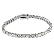 Sterling Silver Round CZ Tennis Bracelet