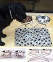 GOOD IDEAS ADJUSTABLE TWIN BOWL PET FEEDER (492)-Allow your pet to feed comfortably.
