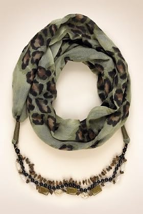 Per Una Pure Wool Animal Print Beaded Snood Scarf