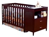 BSF Baby Austin Convertible Crib N Changer, Cherry