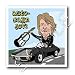 Rich Diesslins Funny Out to Lunch Cartoons - Jon Bon Jovi in Autobahn Jovi - Iron on Heat Transfers