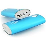 Portable Charger 6000mAh - External Battery Power Bank from Gembonics for iPhone 6 5s 5c; iPad Air 2 mini 3; Samsung Galaxy S6 S5 S4; Note, Nexus, HTC, Motorola, Nokia, PS Vita, Gopro and more (Blue)