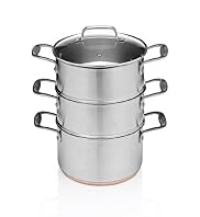 Stainless Steel Copper Base 3 Tier Steamers