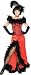 Adult Miss Kitty Costume, Ladies Standard (Up to Dress size 12)