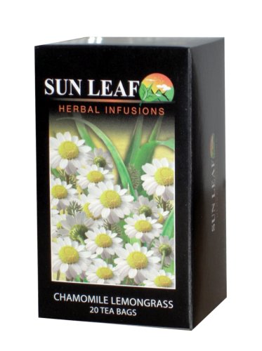 Sun Leaf Chamomile Lemongrass, 20-Count Sachet Tea Bags (Pack of 24) by Sunleaf