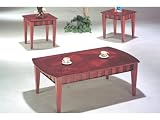 3pc Pack, Coffee/Cocktail Table Set, Cherry Finish