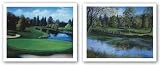 The 10th At Battlecreek and The 17th At Riverside Set by Barb Narkaus 28x22 Art Print Poster