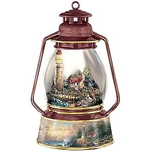 Thomas Kinkade Lighthouse Light of Peace Musical Lantern