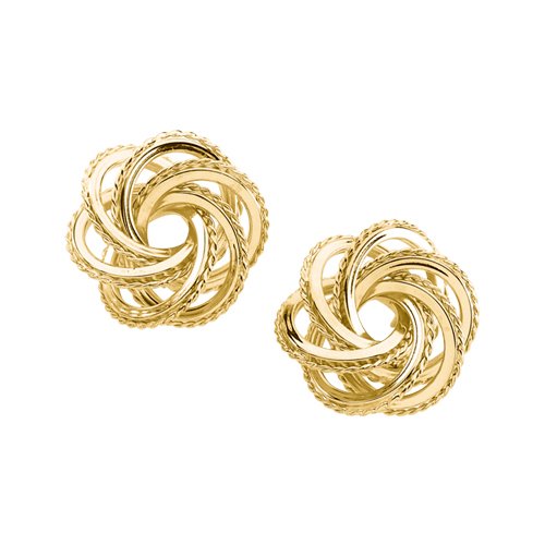 14K Yellow Gold ''Love Knot'' Earrings