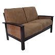 Milano Espresso and Mocha Loveseat