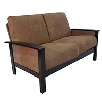 Milano Espresso and Mocha Loveseat