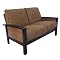 Milano Espresso and Mocha Loveseat