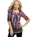 image and picture of One World Printed Jersey Square-Neck Top