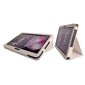 Etui-housse en cuir pour Samsung Galaxy P7300 P7310 Tab 8.9 - blanche