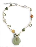 Jade choker, 'Harmony' 1 W 1 L
