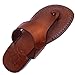 Unisex Adults/Children Genuine Leather Biblical Sandals / Flip flops (Jesus - Yashua) Jerusalem Style IV - Holy Land Market Camel Trademark