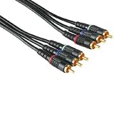 Hama YUV-/RGB Connecting Cable 3 RCA (phono) Plugs- 3 RCA (phono) Plugs10m