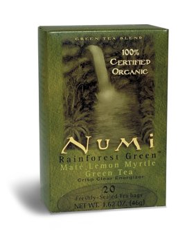 Numi Tea Rainforest Green, Mate Lemon Myrtle Tea, Organic, 18 ct. by Numi