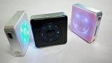 4GB white Quartet Flash light mini Mp3 player