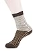 Men's Merino Wool Socks-6 Pack Thermal Outdoor Hiking Stripe Crew Socks