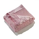 Elegant Baby Plush Microfiber Blankie - Pastel Pink