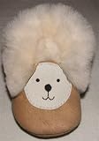 Tibet PLATEAU soft sole infant leather baby shoes BOOTIES with FLEECE bear