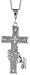 Sterling Silver 3 (77 mm) Diamond Cut Cross Pendant