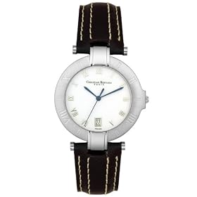 Christian Bernard Men's Angara Collection Black Leather Watch #XA5336BM