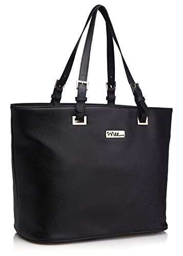 NNEE Top Handle Handbag Tote Bag With Adjustable Handle & Multiple Pocket Design