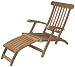 Astonica 07041  Adjustable Teak Steamer Lounge