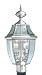 Livex Lighting 2254-91 Monterey 2 Light Outdoor Brushed Nickel Finish Solid Brass Post Head with Clear Beveled Glass