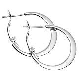 Sterling Silver 22mm Hoop Earrings