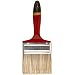 Weiler 7/8" Thickness, 3" Bristle Length, 4" Width, Poly/Nylon Fill, Brass Ferrule, Professional Varnish Paint Brush With Red Foam Handle