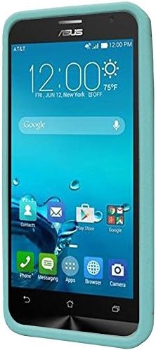 Asus Zenfone Case, Asus Zenfone 2e Case From Crazycover New Ultra Thin Rugged Silicone Gel Skin Rubber Cover Case (a-teal)