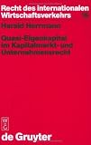 Produkt-Bild: Quasi-Eigenkapital im Kapitalmarktrecht und Unternehmensrecht