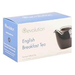 Revolution Tea English Breakfast  Black Tea, 16-Count Teabags (Pack of 6)