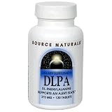 Source Naturals DL-Phenylalanine 375mg, 120 tablets (Pack of 2)